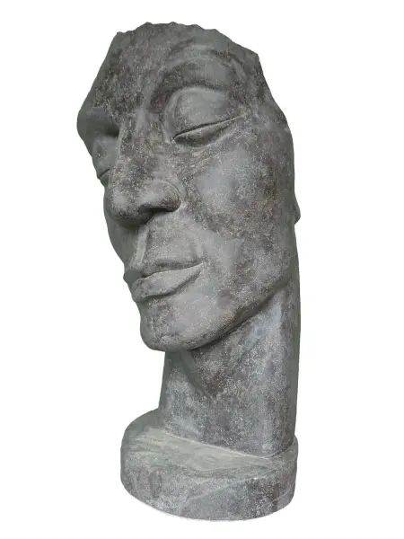 Product image of the product “Mask Human 02 (inclined to the left) original by the artist - 150m height, colored & handmade ”
